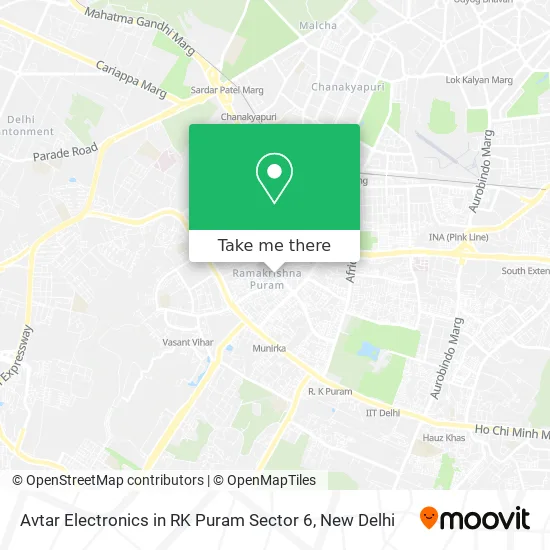 Avtar Electronics in RK Puram Sector 6 map