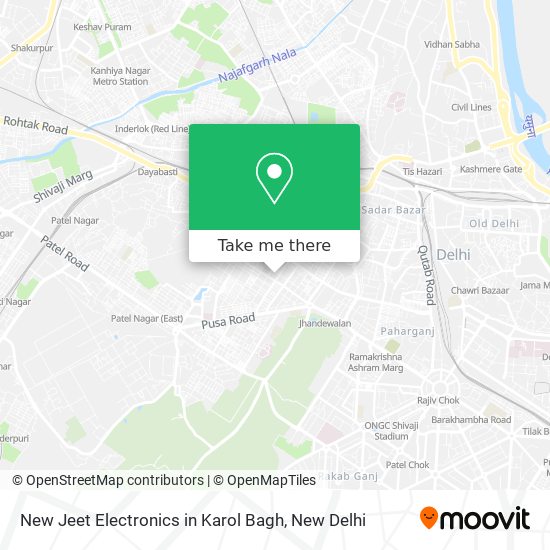 New Jeet Electronics in Karol Bagh map