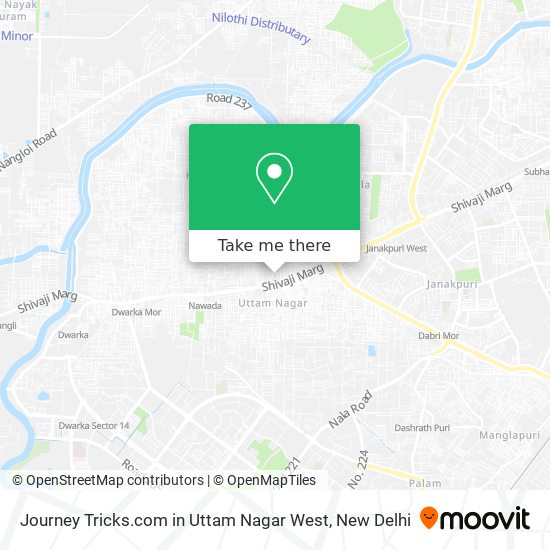 Journey Tricks.com in Uttam Nagar West map