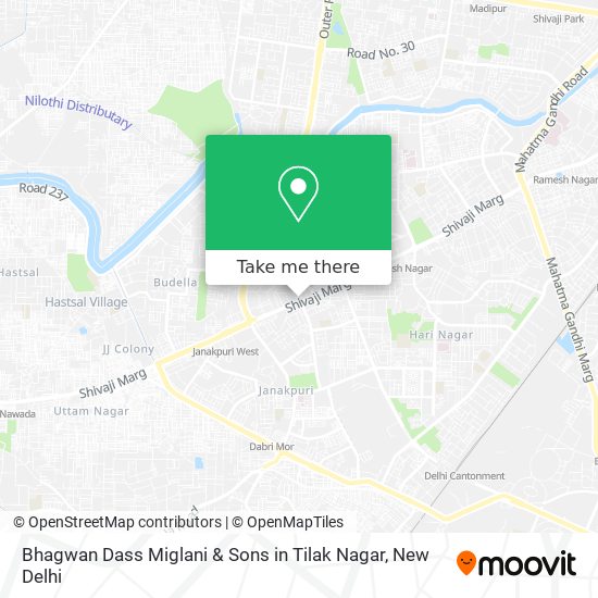 Bhagwan Dass Miglani & Sons in Tilak Nagar map