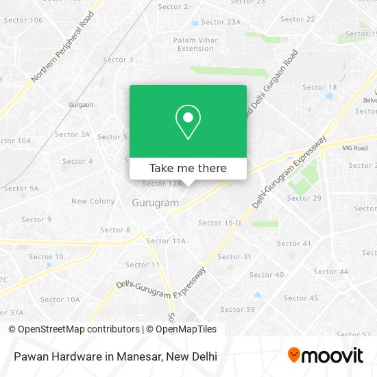 Pawan Hardware in Manesar map