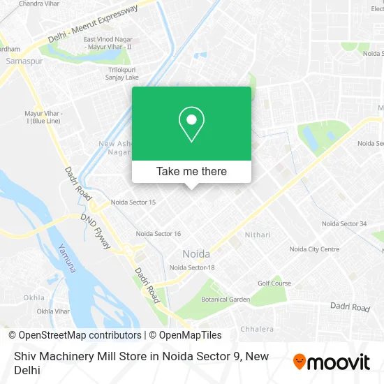 Shiv Machinery Mill Store in Noida Sector 9 map