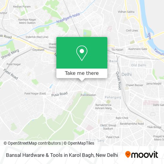 Bansal Hardware & Tools in Karol Bagh map