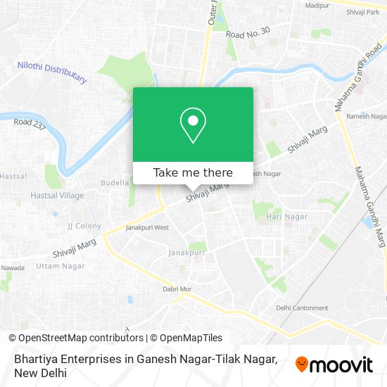 Bhartiya Enterprises in Ganesh Nagar-Tilak Nagar map