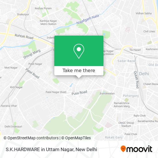 S.K.HARDWARE in Uttam Nagar map