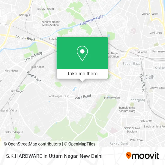 S.K.HARDWARE in Uttam Nagar map