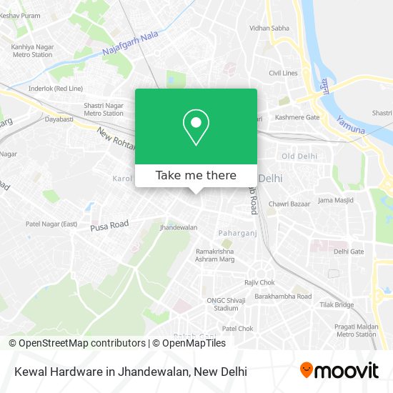 Kewal Hardware in Jhandewalan map