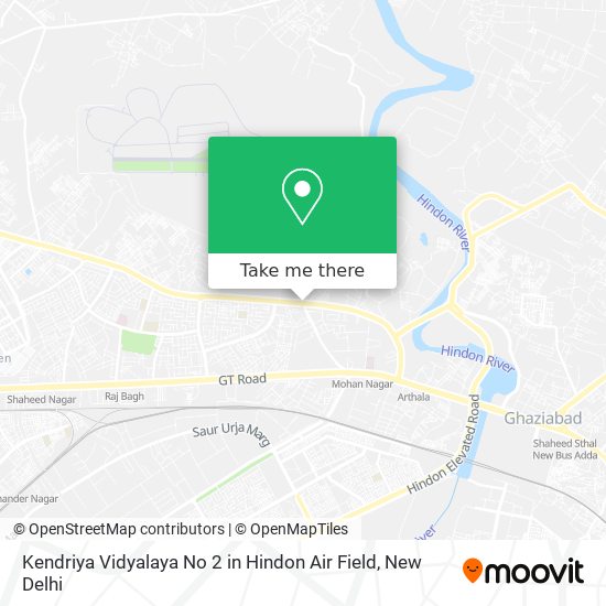 Kendriya Vidyalaya No 2 in Hindon Air Field map