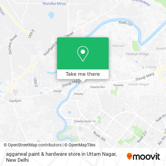aggarwal paint & hardware store in Uttam Nagar map