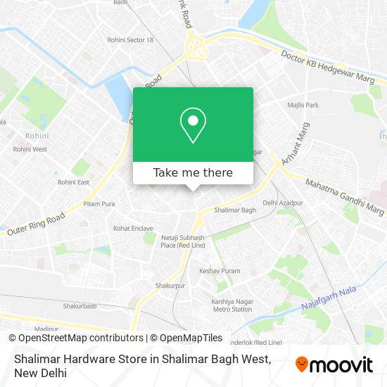 Shalimar Hardware Store in Shalimar Bagh West map
