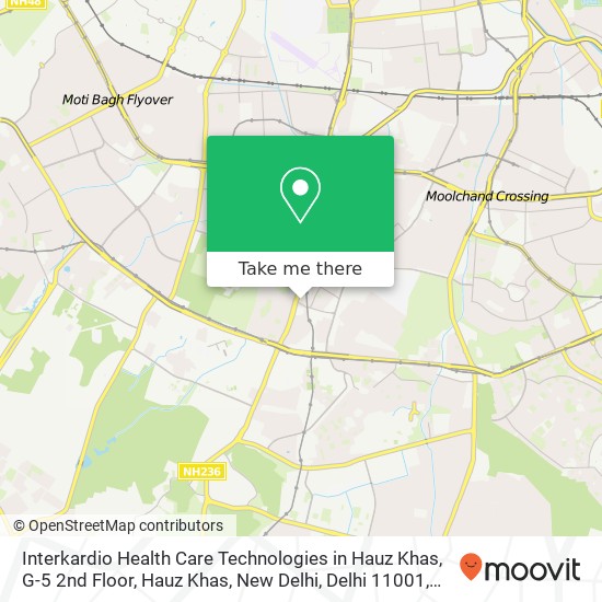 Interkardio Health Care Technologies in Hauz Khas, G-5 2nd Floor, Hauz Khas, New Delhi, Delhi 11001 map