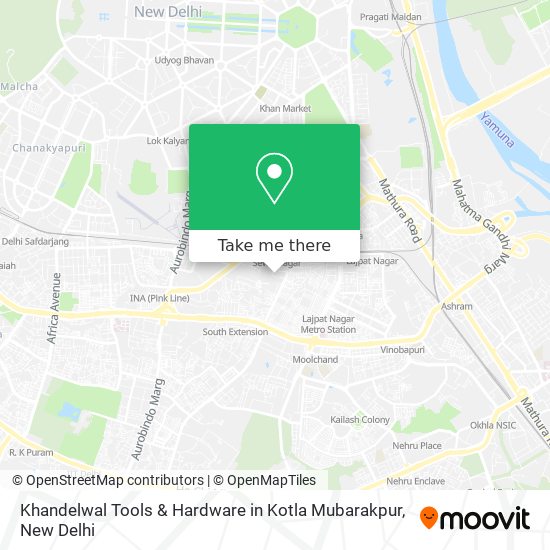 Khandelwal Tools & Hardware in Kotla Mubarakpur map