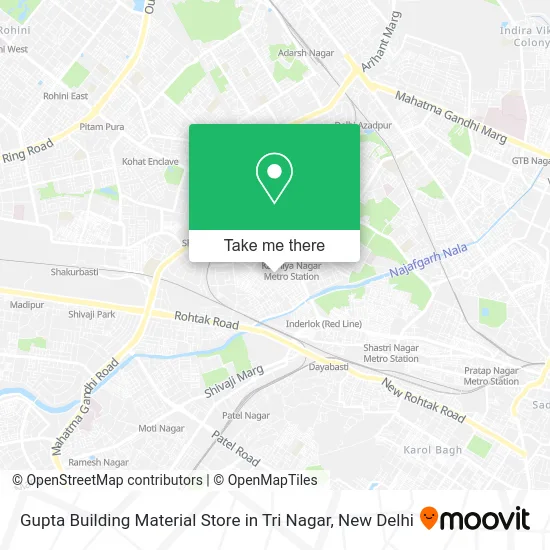 Gupta Building Material Store in Tri Nagar map