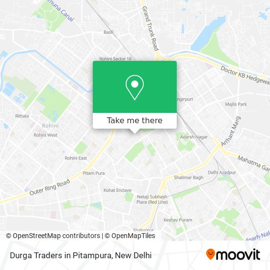 Durga Traders in Pitampura map