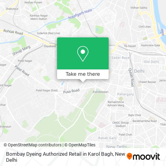 Bombay Dyeing Authorized Retail in Karol Bagh map
