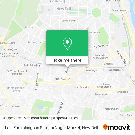 Lals Furnishings in Sarojini Nagar Market map