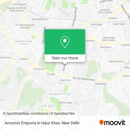 Amorino Emporia in Hauz Khas map