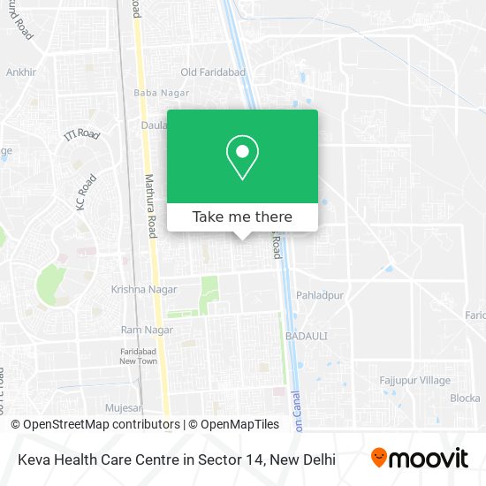 Keva Health Care Centre in Sector 14 map