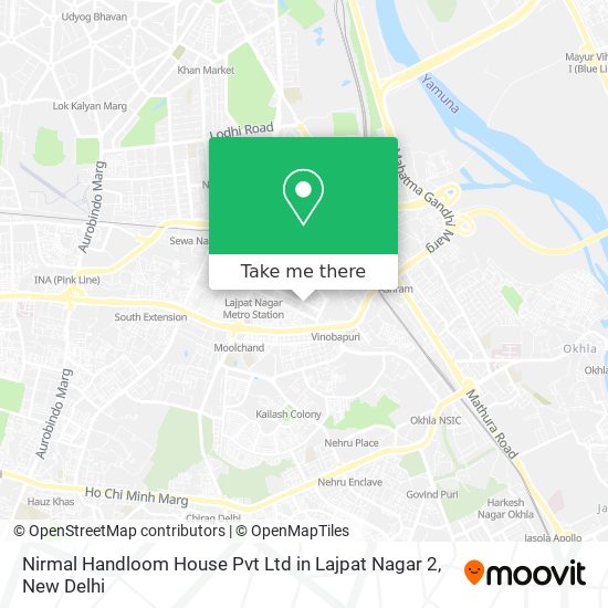 Nirmal Handloom House Pvt Ltd in Lajpat Nagar 2 map