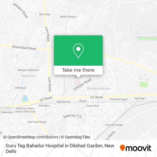 How To Get Guru Teg Bahadur Hospital