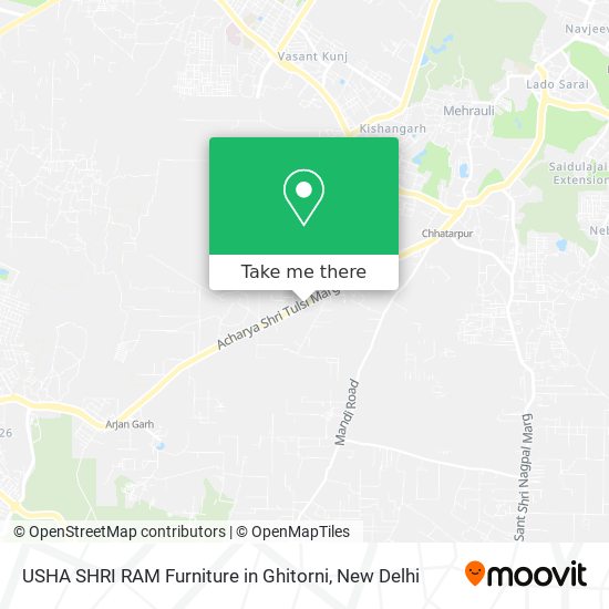 USHA SHRI RAM Furniture in Ghitorni map