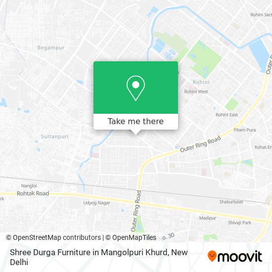 Shree Durga Furniture in Mangolpuri Khurd map