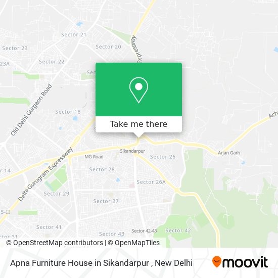Apna Furniture House in Sikandarpur map