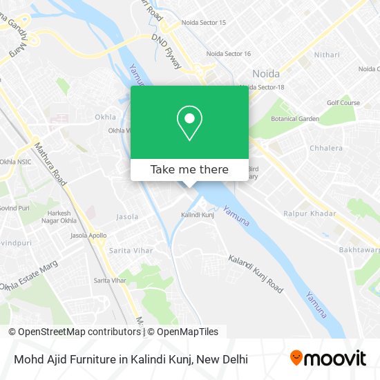 Mohd Ajid Furniture in Kalindi Kunj map