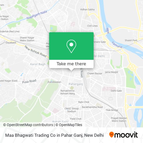 Maa Bhagwati Trading Co in Pahar Ganj map