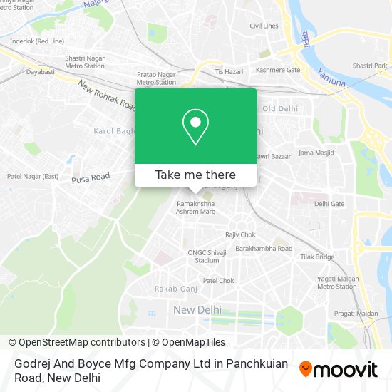 Godrej And Boyce Mfg Company Ltd in Panchkuian Road map