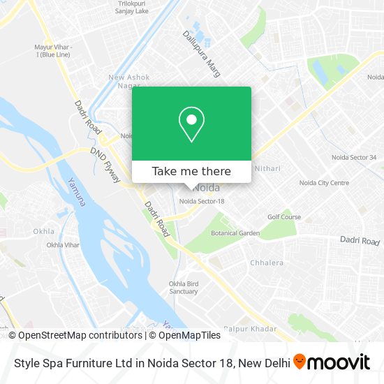 Style Spa Furniture Ltd in Noida Sector 18 map