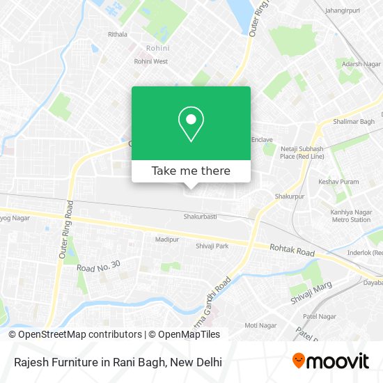 Rajesh Furniture in Rani Bagh map