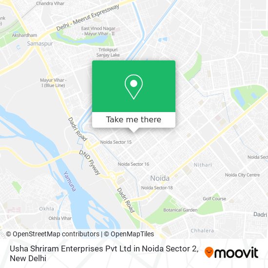 Usha Shriram Enterprises Pvt Ltd in Noida Sector 2 map