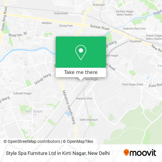 Style Spa Furniture Ltd in Kirti Nagar map
