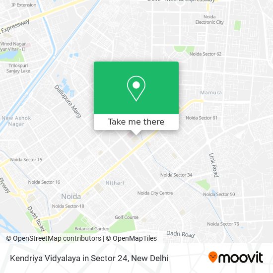 Kendriya Vidyalaya in Sector 24 map