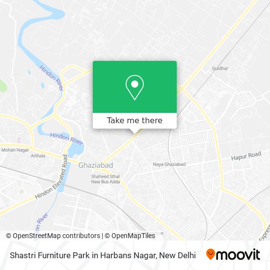 Shastri Furniture Park in Harbans Nagar map