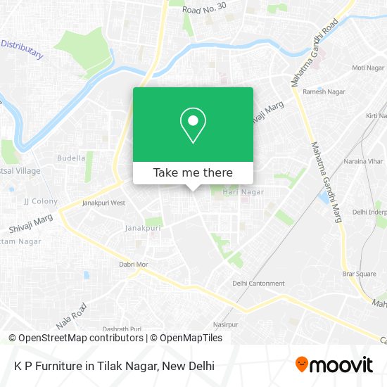 K P Furniture in Tilak Nagar map
