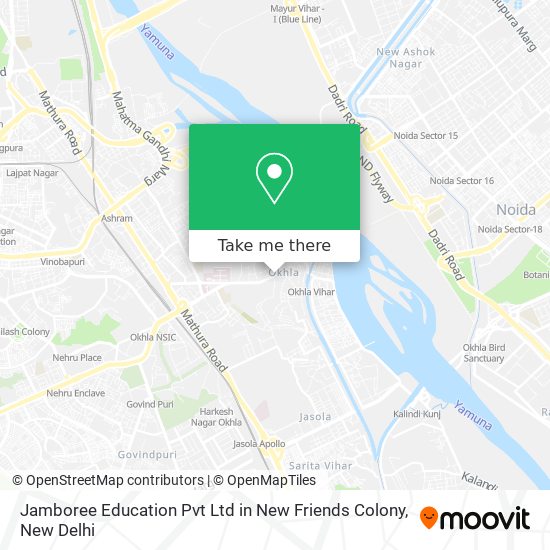 Jamboree Education Pvt Ltd in New Friends Colony map