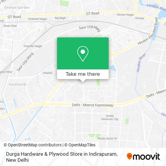 Durga Hardware & Plywood Store in Indirapuram map