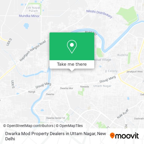 Dwarka Mod Property Dealers in Uttam Nagar map