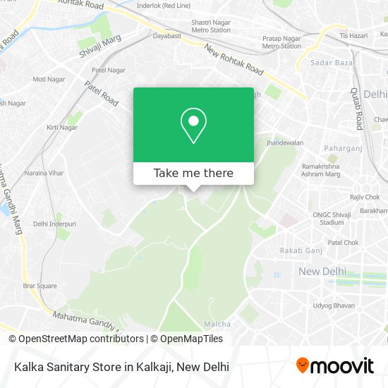 Kalka Sanitary Store in Kalkaji map