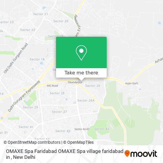 OMAXE Spa Faridabad OMAXE Spa village faridabad in map