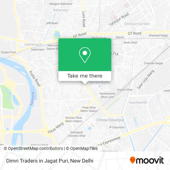 Dimri Traders in Jagat Puri map