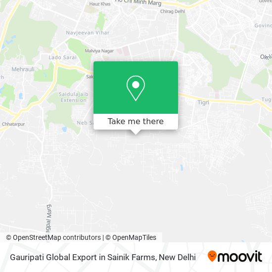Gauripati Global Export in Sainik Farms map