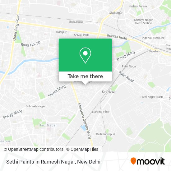 Sethi Paints in Ramesh Nagar map