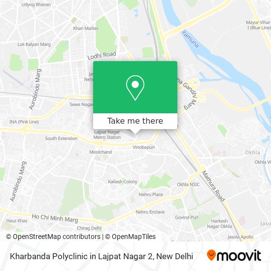 Kharbanda Polyclinic in Lajpat Nagar 2 map