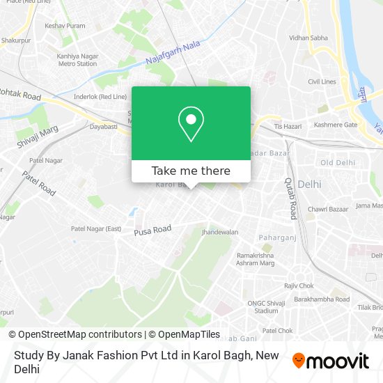 Study By Janak Fashion Pvt Ltd in Karol Bagh map