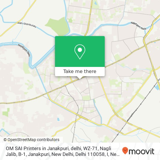 OM SAI Printers in Janakpuri, delhi, WZ-71, Nagli Jalib, B-1, Janakpuri, New Delhi, Delhi 110058, I map