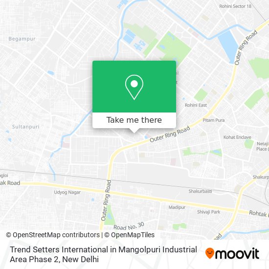 Trend Setters International in Mangolpuri Industrial Area Phase 2 map