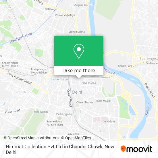 Himmat Collection Pvt Ltd in Chandni Chowk map